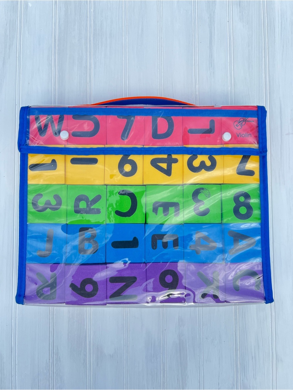 Verdes ABC’s & 123’s Foam Blocks with Storage